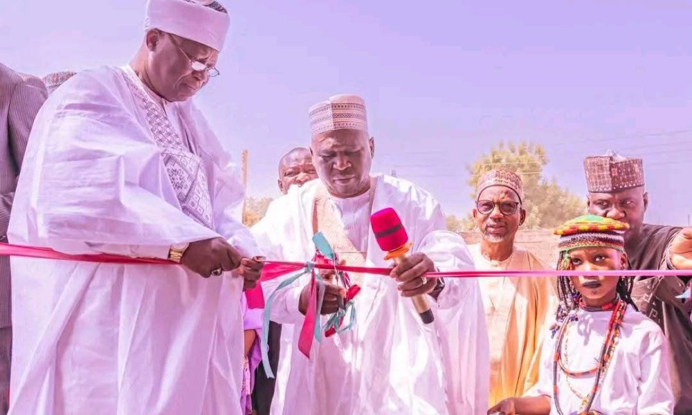 Governor Fintiri Reaffirms Infrastructure Pledge, Commissions Projects in Ganye