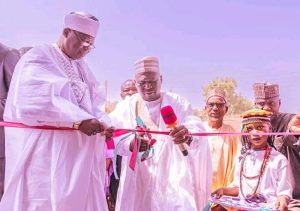 Governor Fintiri Reaffirms Infrastructure Pledge, Commissions Projects in Ganye